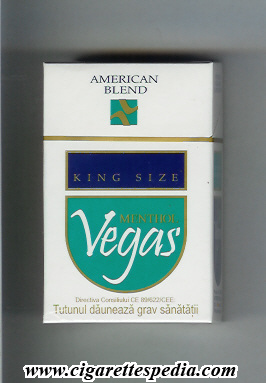 vegas roumanian version american blend menthol ks 20 h roumania