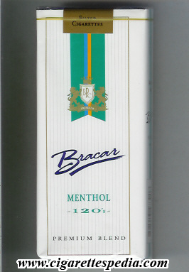 bracar menthol premium blend sl 20 s india