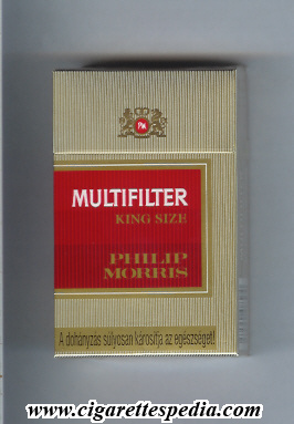 multifilter philip morris pm from above ks 20 h gold red hungary
