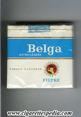 belga with women on white extra legere filtre s 25 s white blue belgium