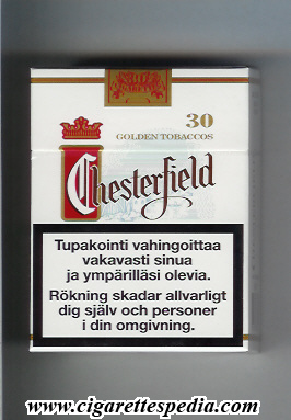 chesterfield golden tobaccos ks 30 h classic red switzerland finland