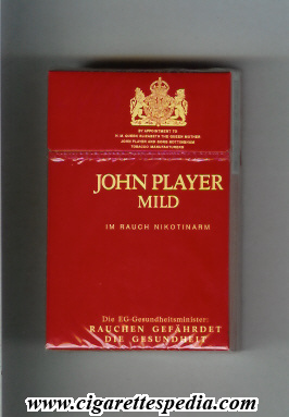john player irish version mild im rauch nikotinarm ks 19 h germany