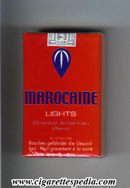 marocaine lights oriental american blend ks 20 s switzerland