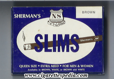 sherman s slims brown s 20 b old design usa