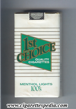 1 st choice menthol lights l 20 s usa