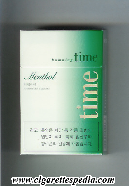 time south korean version humming menthol ks 20 h south korea