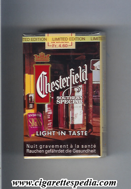 chesterfield light in taste southern special ks 20 s picture 3 switzerland