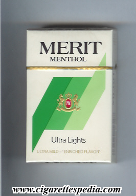 merit design 1 menthol ultra lights ks 20 h norway usa