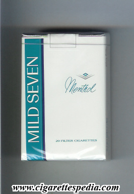 mild seven vertical name menthol horizontal menthol ks 20 s japan