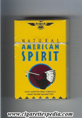 natural american spirit light ks 20 h yellow usa