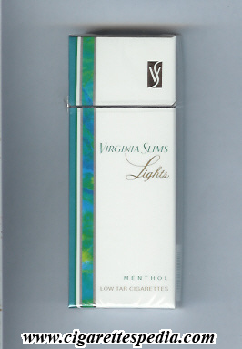 virginia slims name by one line lights menthol l 10 h taiwan usa
