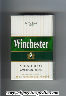 winchester swiss version menthol american blend ks 20 h roumania switzerland