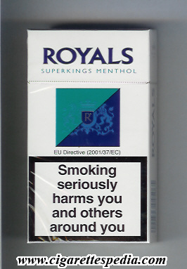 royals english version white green blue menthol l 20 h rothmans england