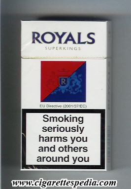 royals english version white red blue l 20 h rothmans england