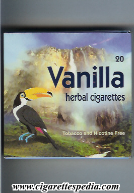 vanilla herbal cigarettes ks 20 b england