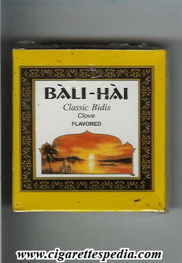 bali hai classic bidis clove flavored ks 20 b india