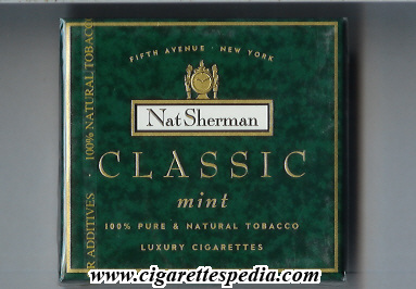 nat sherman classic mint s 20 b usa