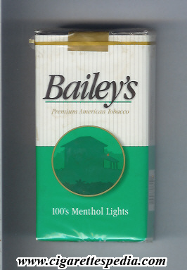 bailey s menthol lights l 20 s usa