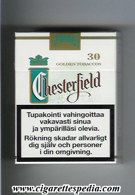 chesterfield golden tobaccos ks 30 h classic menthol switzerland finland