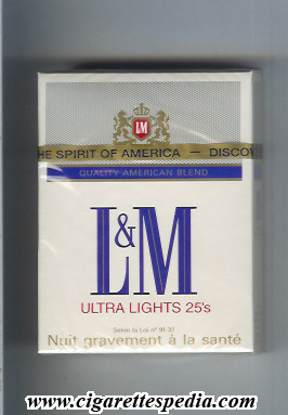l m quality american blend ultra lights ks 25 h germany usa