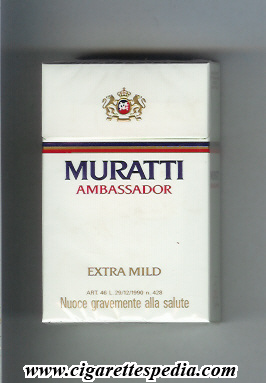 muratti ambassador old design extra mild ks 20 h holland