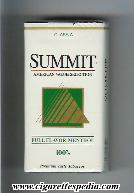 summit with square full flavor menthol l 20 s usa