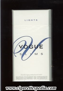 vogue dutch version name in the middle v slims lights l 20 h england