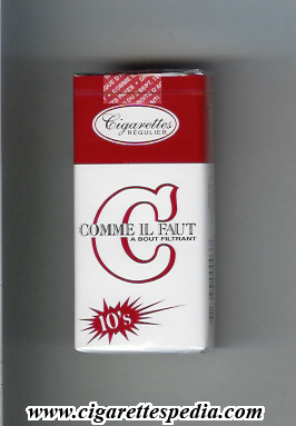 comme il faut cigarette Comme Il Faut C (Regulier) KS-10-S - Haiti