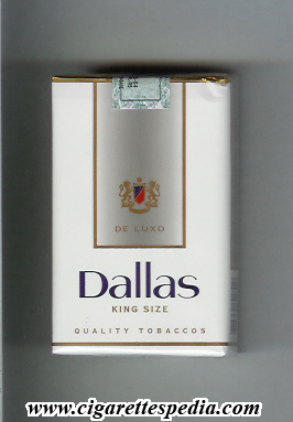 dallas brazilian version design 2 de luxo quality tobaccos ks 20 s white grey brazil