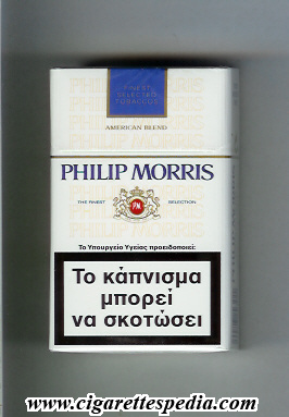 philip morris design 6 american blend ks 20 h white blue greece germany switzerland