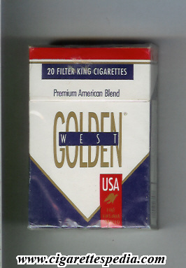 golden west premium american blend usa ks 20 h white blue usa peru