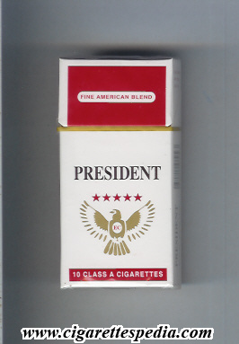 president egyptian version fine american blend ks 10 h white red egypt