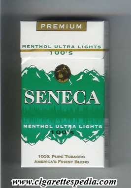 seneca canadian version menthol ultra lights l 20 h usa canada