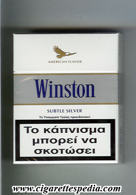 winston with eagle from above on the top american flavor subtle silver ks 25 h germany greece
