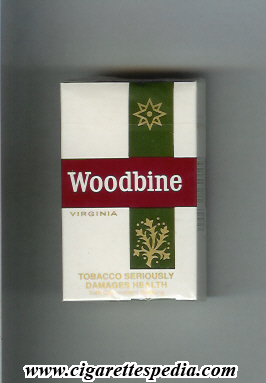 woodbine virginia ireland cigarettes