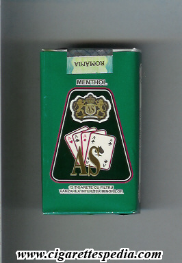 as roumanian version design 1 menthol ks 12 s green black roumania