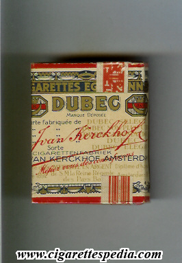 dubec cigarettes egyptiennes s 10 b holland