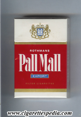 pall mall american version rothmans export ks 20 h red white