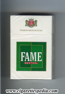 fame english version menthol premium american blend ks 20 h england