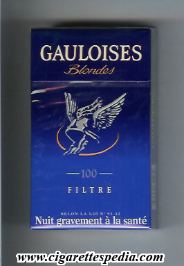 gauloises blondes with half ring filtre l 20 h blue france