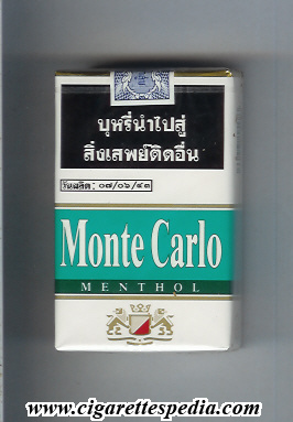 monte carlo american version emblem from below menthol ks 20 s thailand germany