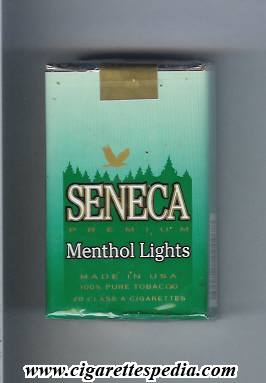 seneca american version premium menthol lights ks 20 s usa