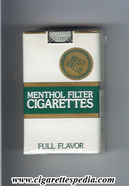 best value menthol filter sigarettes full flavor ks 20 s usa