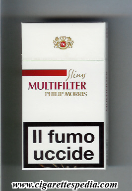 multifilter philip morris pm from above slims l 20 h white red italy switzerland