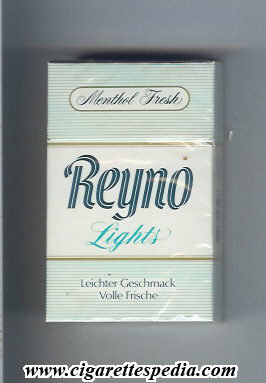 reyno menthol fresh lights ks 20 h with horizontal lines switzerlend usa