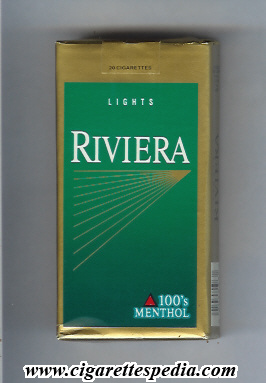 riviera american version design 2 lights menthol l 20 s usa