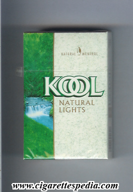 kool design 3 with small waterfall natural lights menthol ks 20 h usa