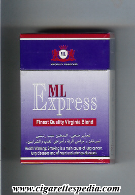 express ml finest quality virginia blend ks 20 h usa