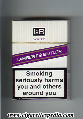 l b lambert butler with diagonal line white ks 20 h england