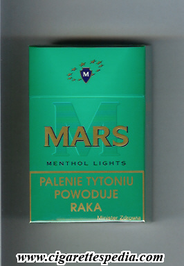 m mars with colour m menthol lights ks 20 h poland